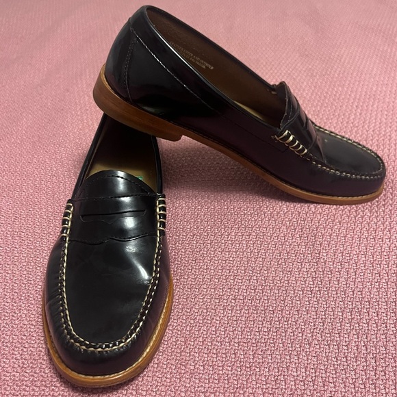 G.H Bass Weejuns Whitney Black Patent Leather size 10 Academia. Preppy Classic - Picture 3 of 8